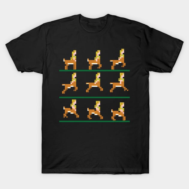 Leaping Cervitaur (Orange Fur) T-Shirt by Malkil